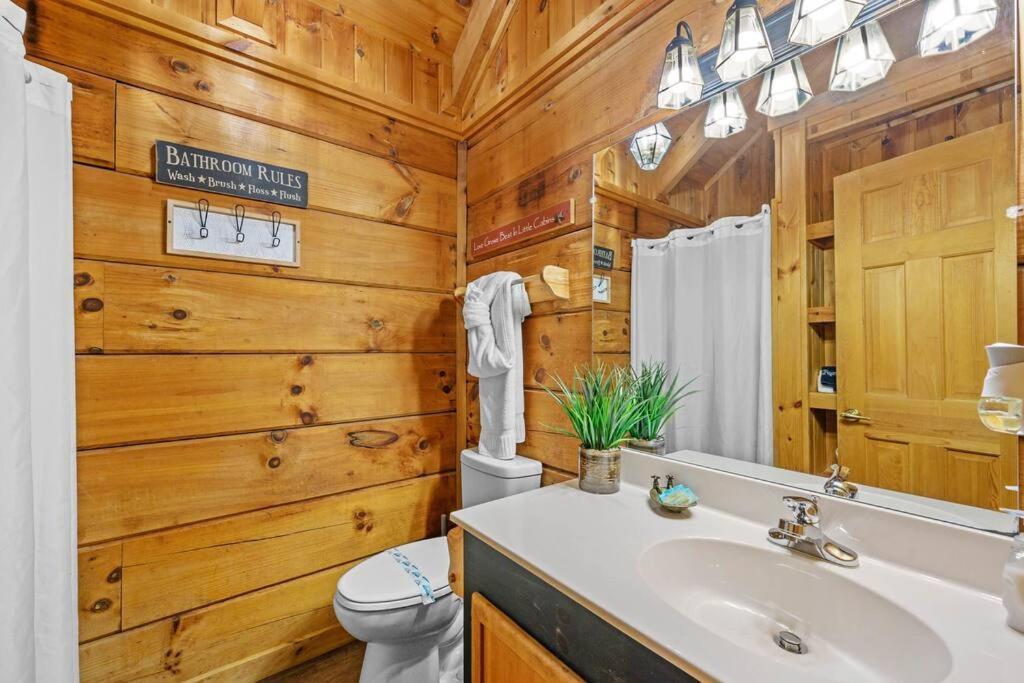 Do Not Disturb - Pigeon Forge Smoky Mountain Studio Cabin, Hot Tub, Fireplace 外观 照片